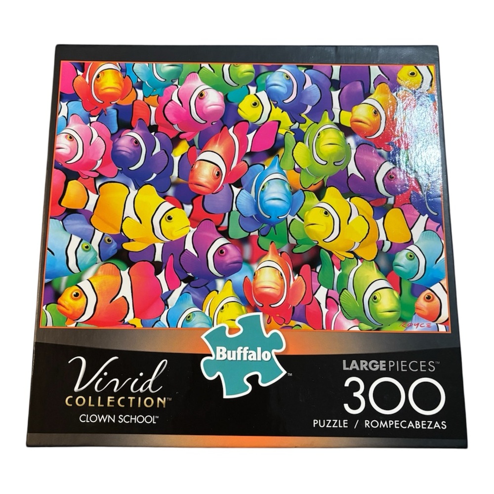 Buffalo David Bitton Vivid Collection Clown Puzzle 300 LARGE pieces